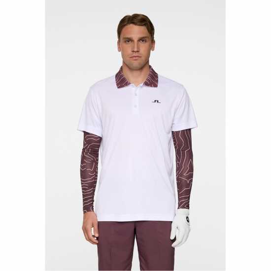 Блуза С Яка J Lindeberg Golf Men's Short Sleeve Performance Polo Shirt White 