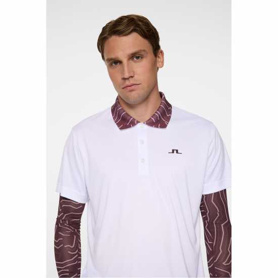 Блуза С Яка J Lindeberg Golf Men's Short Sleeve Performance Polo Shirt White 