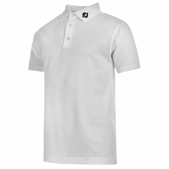 Footjoy Мъжка Блуза С Яка Solid Polo Shirt Mens White Мъжки тениски с яка