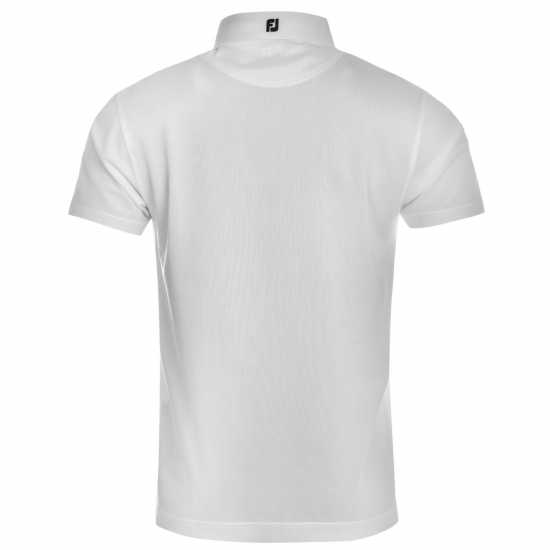 Footjoy Мъжка Блуза С Яка Solid Polo Shirt Mens White Мъжки тениски с яка