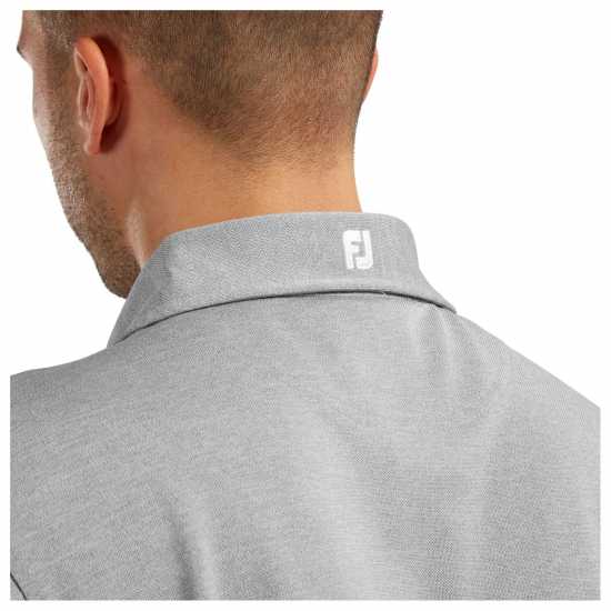 Footjoy Мъжка Блуза С Яка Solid Polo Shirt Mens Grey - Мъжки тениски с яка
