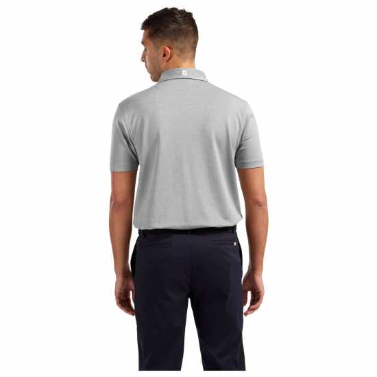 Footjoy Мъжка Блуза С Яка Solid Polo Shirt Mens Grey Мъжки тениски с яка