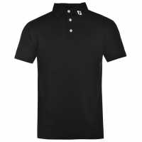 Footjoy Мъжка Блуза С Яка Solid Polo Shirt Mens Black Мъжки тениски с яка