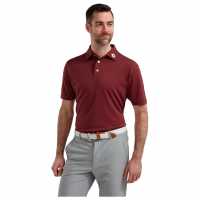 Footjoy Мъжка Блуза С Яка Solid Polo Shirt Mens Maroon Мъжки тениски с яка