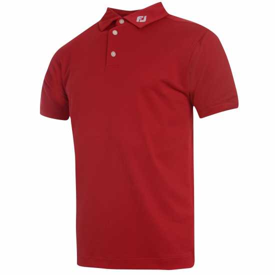 Footjoy Мъжка Блуза С Яка Solid Polo Shirt Mens Red Мъжки тениски с яка