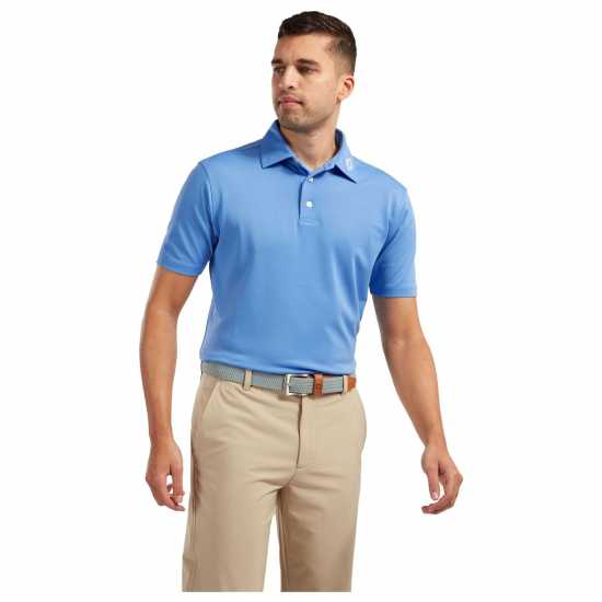 Дрехи за голф Footjoy Мъжка Блуза С Яка Solid Polo Shirt Mens Светло синьо Footjoy Мъжка Блуза С Яка Solid Polo Shirt Mens Светло синьо Дрехи за голф