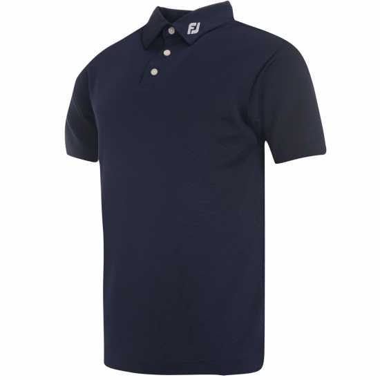 Footjoy Мъжка Блуза С Яка Solid Polo Shirt Mens Navy Мъжки тениски с яка