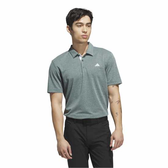 Adidas Мъжка Блуза С Яка Heather Polo Shirt Mens  
