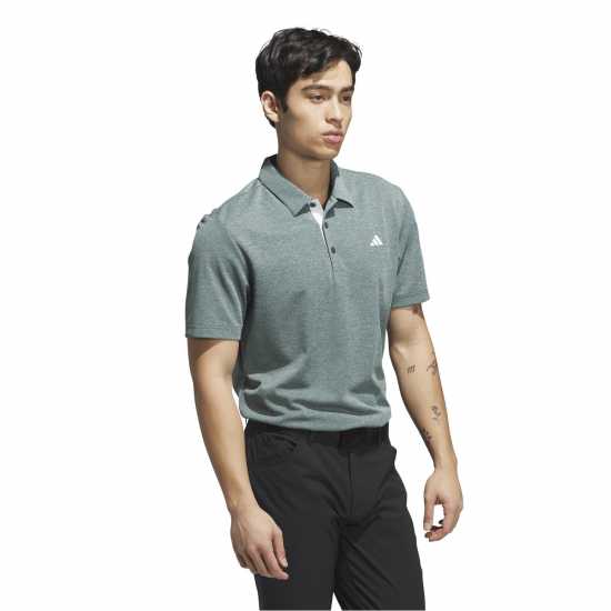 Adidas Мъжка Блуза С Яка Heather Polo Shirt Mens  