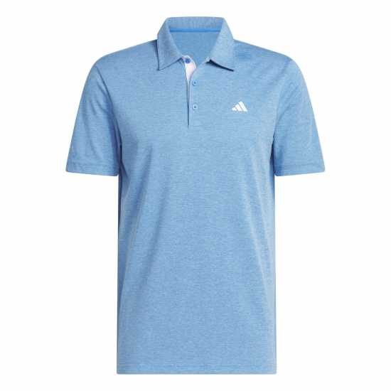 Adidas Мъжка Блуза С Яка Heather Polo Shirt Mens Lucid Blue 