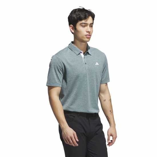 Дрехи за голф Adidas Мъжка Блуза С Яка Heather Polo Shirt Mens Teal Adidas Мъжка Блуза С Яка Heather Polo Shirt Mens Teal Дрехи за голф