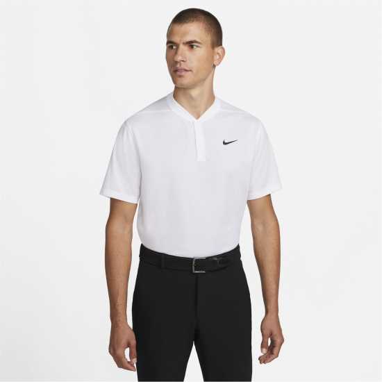 Nike Мъжка Блуза С Яка Dri Fit Victory Golf Polo Shirt Mens White/Black - Мъжки тениски с яка