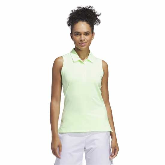 Adidas Блуза С Яка Ultimate365 Solid Sleeveless Polo Shirt Womens Adidas Блуза С Яка Ultimate365 Solid Sleeveless Polo Shirt Womens