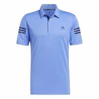 Adidas Мъжко Поло Райе 3 Stripe Polo Shirt Mens Blue Fusn Мъжки тениски с яка