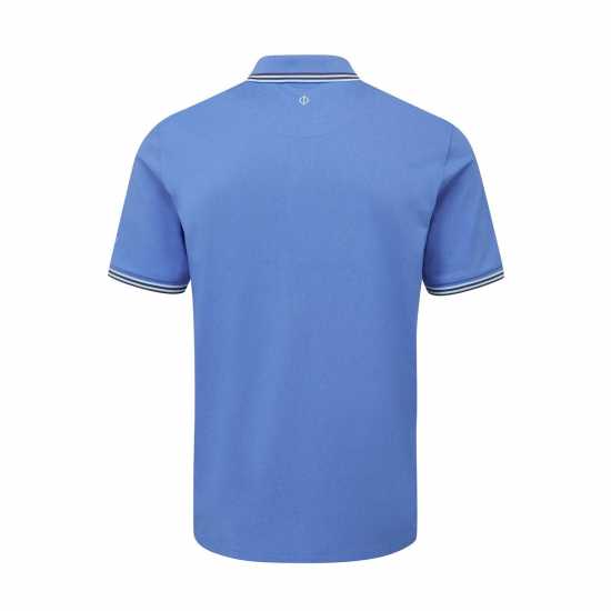 Oscar Jacobson Блуза С Яка Polo Shirt Mid Blue Мъжки тениски с яка