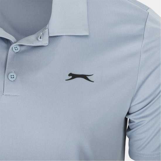 Slazenger Golf Solid Polo Mens Blue 