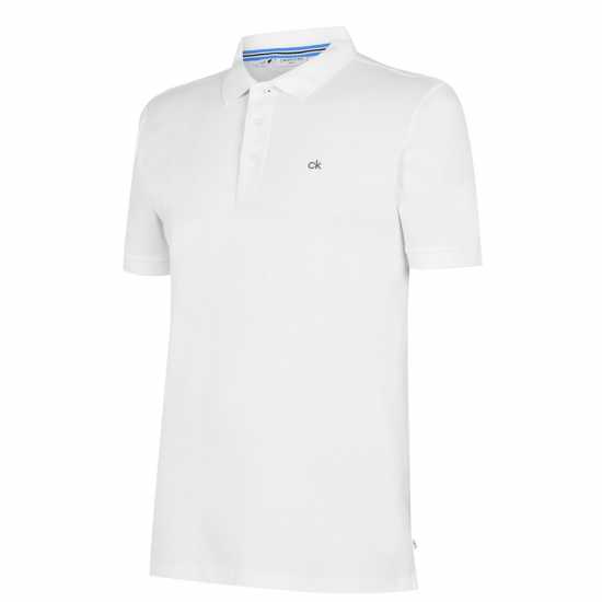 Мъжка Блуза С Яка Calvin Klein Golf Golf Cotton Polo Shirt Mens White Мъжки тениски с яка