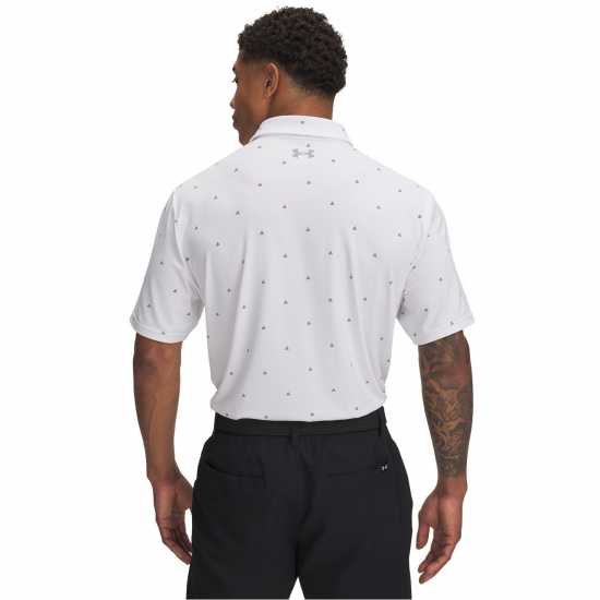 Under Armour Блуза С Яка Men's Printed Short-Sleeve Performance Polo Shirt Бяло 