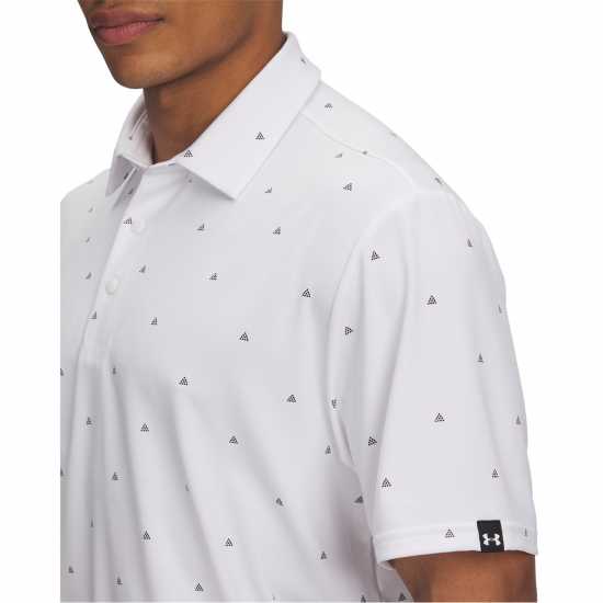 Under Armour Блуза С Яка Men's Printed Short-Sleeve Performance Polo Shirt Бяло 