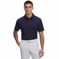 Under Armour Блуза С Яка Men's Printed Short-Sleeve Performance Polo Shirt Синьо 