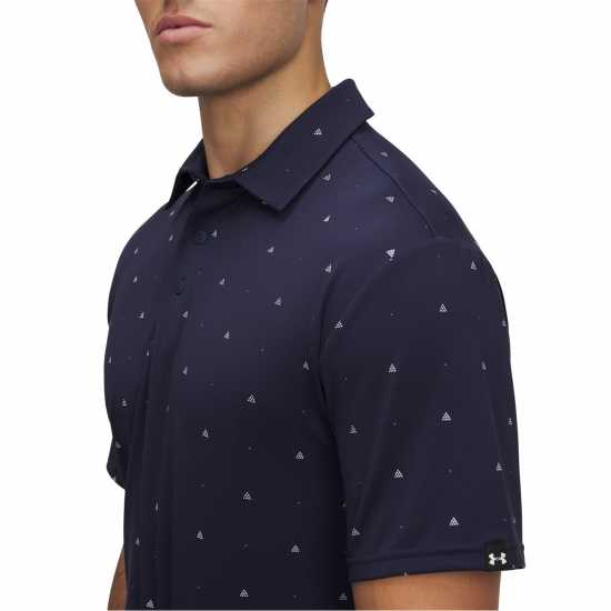 Under Armour Блуза С Яка Men's Printed Short-Sleeve Performance Polo Shirt Синьо 