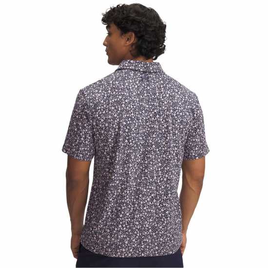 Under Armour Блуза С Яка Men's Printed Short-Sleeve Performance Polo Shirt Синьо 