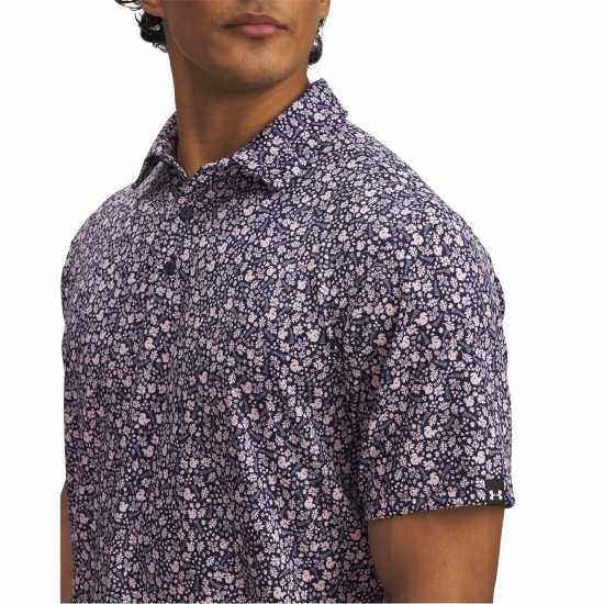 Under Armour Блуза С Яка Men's Printed Short-Sleeve Performance Polo Shirt Синьо 