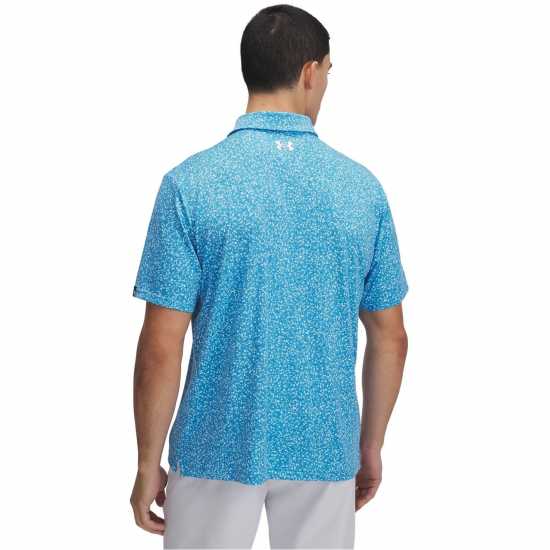 Under Armour Men's Printed Short-Sleeve Performance Polo Shirt Синьо 
