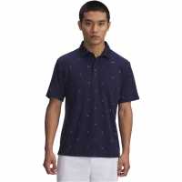 Under Armour Блуза С Яка Men's Printed Short-Sleeve Performance Polo Shirt Синьо 
