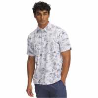 Under Armour Блуза С Яка Men's Printed Short-Sleeve Performance Polo Shirt Бяло 