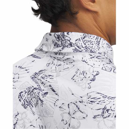 Under Armour Блуза С Яка Men's Printed Short-Sleeve Performance Polo Shirt Бяло 