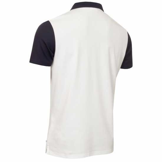 Блуза С Яка Calvin Klein Golf Men's Jc Block Short Sleeve Performance Polo Shirt Wht-Nvy 