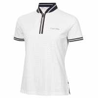 Блуза С Яка Calvin Klein Golf Women's Short Sleeve Performance Polo Shirt White Блуза С Яка Calvin Klein Golf Women's Short Sleeve Performance Polo Shirt White