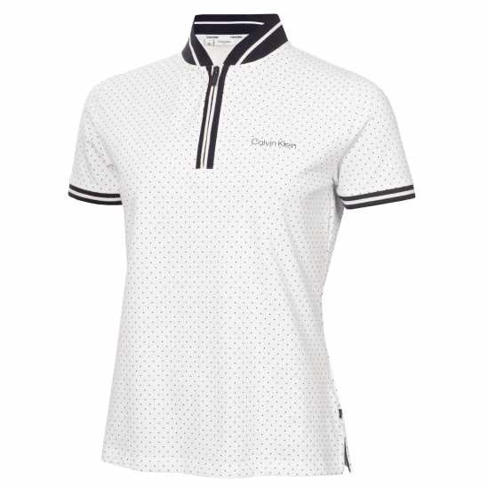 Блуза С Яка Calvin Klein Golf Women's Short Sleeve Performance Polo Shirt White Блуза С Яка Calvin Klein Golf Women's Short Sleeve Performance Polo Shirt White