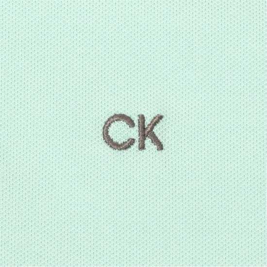 Блуза С Яка Calvin Klein Golf Men's Short Sleeve Performance Polo Shirt Aqua 
