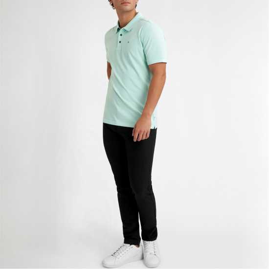 Блуза С Яка Calvin Klein Golf Men's Short Sleeve Performance Polo Shirt Aqua 