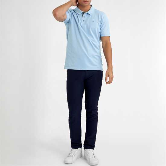 Блуза С Яка Calvin Klein Golf Men's Short Sleeve Performance Polo Shirt Skyblue 