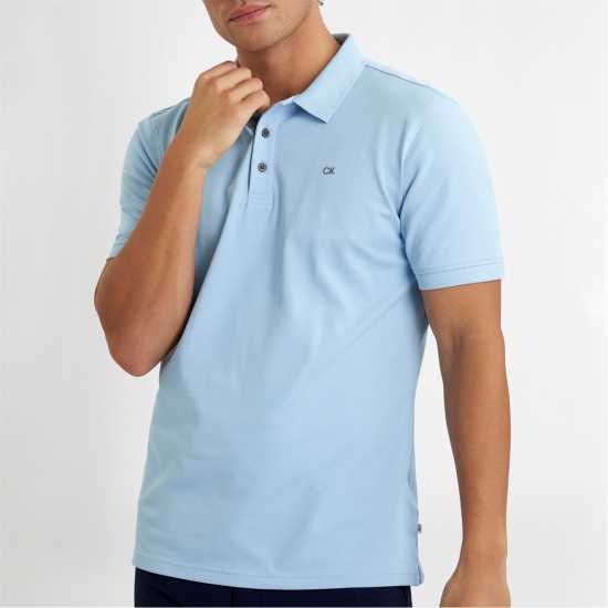 Блуза С Яка Calvin Klein Golf Men's Short Sleeve Performance Polo Shirt Skyblue 
