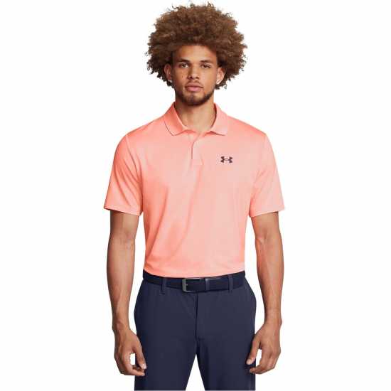 Боулинг Under Armour Мъжка Блуза С Яка Performance Polo Shirt Mens Оранжево пламък Under Armour Мъжка Блуза С Яка Performance Polo Shirt Mens Оранжево пламък Боулинг