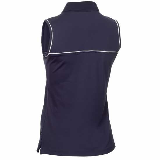Блуза С Яка Calvin Klein Golf Women's Sleeveless Performance Polo Shirt Navy 