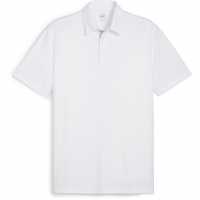 Puma Мъжка Блуза С Яка Pure Solid Polo Shirt Mens White Glow 