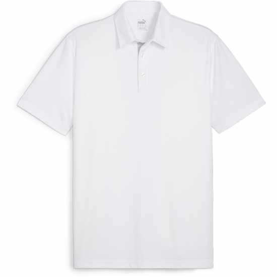 Puma Мъжка Блуза С Яка Pure Solid Polo Shirt Mens White Glow Puma Мъжка Блуза С Яка Pure Solid Polo Shirt Mens White Glow