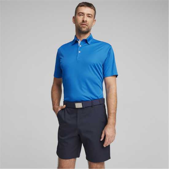 Puma Мъжка Блуза С Яка Pure Solid Polo Shirt Mens Future Blue Puma Мъжка Блуза С Яка Pure Solid Polo Shirt Mens Future Blue