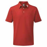 Footjoy Детска Блуза С Яка Pique Solid Polo Shirt Juniors Red Детски тениски тип поло
