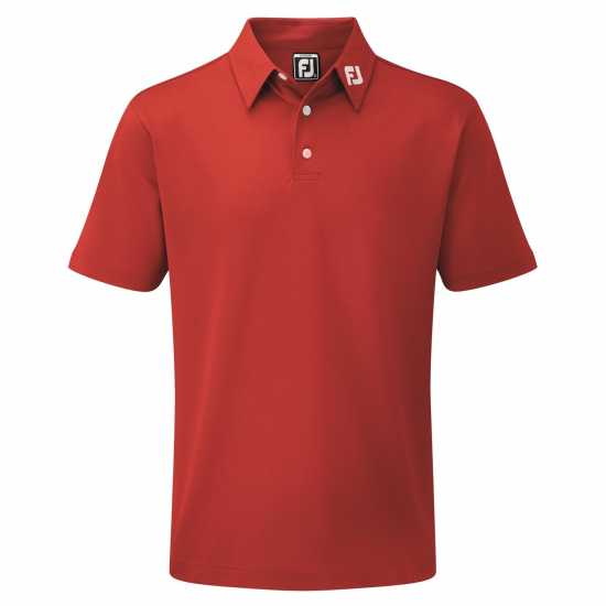 Footjoy Детска Блуза С Яка Pique Solid Polo Shirt Juniors Red - Детски тениски тип поло