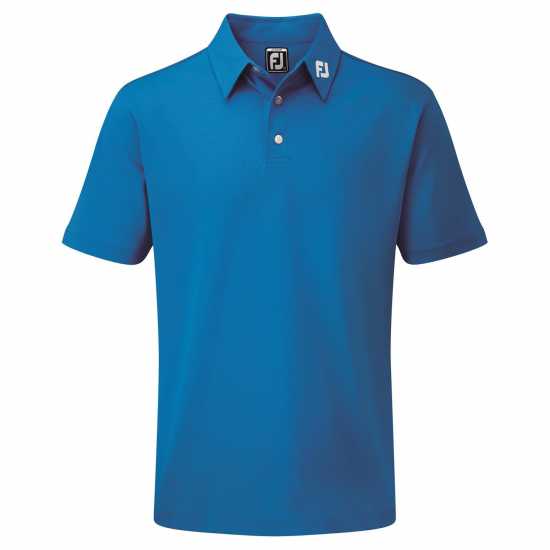 Footjoy Детска Блуза С Яка Pique Solid Polo Shirt Juniors Cobalt Детски тениски тип поло