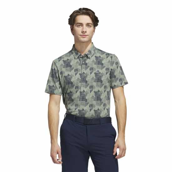 Adidas Мъжка Блуза С Яка All Over Print Golf Polo Shirt Mens  Дрехи за голф