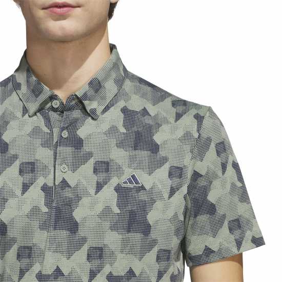 Adidas Мъжка Блуза С Яка All Over Print Golf Polo Shirt Mens  Дрехи за голф