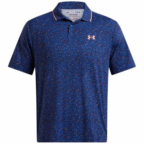 Under Armour Блуза С Яка Men's Iso Chill Short-Sleeve Performance Polo Shirt Синьо 
