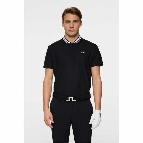 J Lindeberg Golf Tyson Polo Sn53 Black Дрехи за голф
